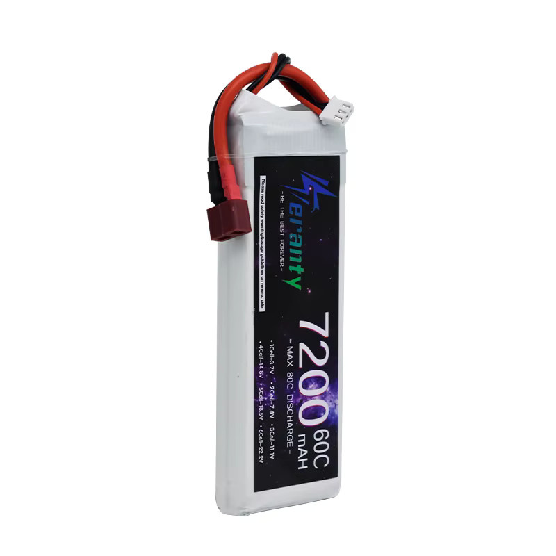 PYLRC LiPo Batterie 2S 7,4 V 7200 mAh 60C mit XT60, Deans oder Tamiya Stecker für RC Auto, Quadcopter, FPV Drohne, Flugzeug und Boot - Bild 3
