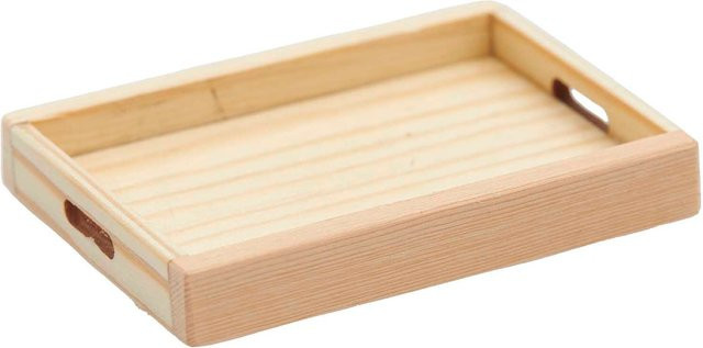 Rico Design Miniatur Holztablett Wichteltür aus Holz - Bild 1