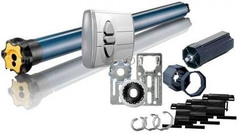 Somfy Rollladen-Automatisierungsset 60mm in Silber mit 140W und 20 Nm Motor - Bild 1