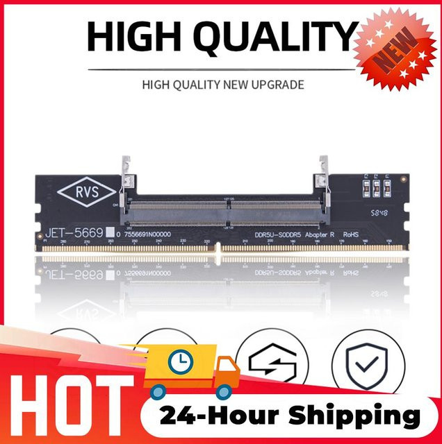 APWIKOGER Laptop-zu-Desktop RAM Adapterkarte für SO-DIMM zu PC DIMM DDR3 DDR4 DDR5 Speichermodule - Bild 1
