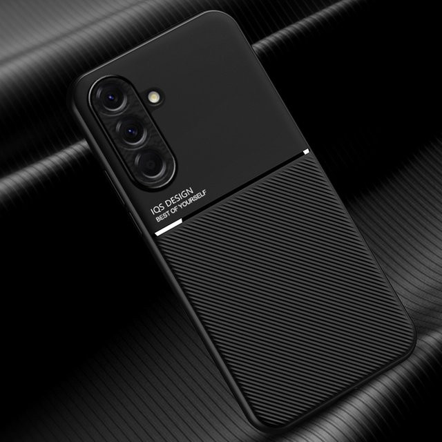 Matte magnetische Handyhülle für Samsung Galaxy A57 A56 A37 A36 A26 A17 A16 A07 A06 rutschfest in Schwarz und Blau - Bild 1