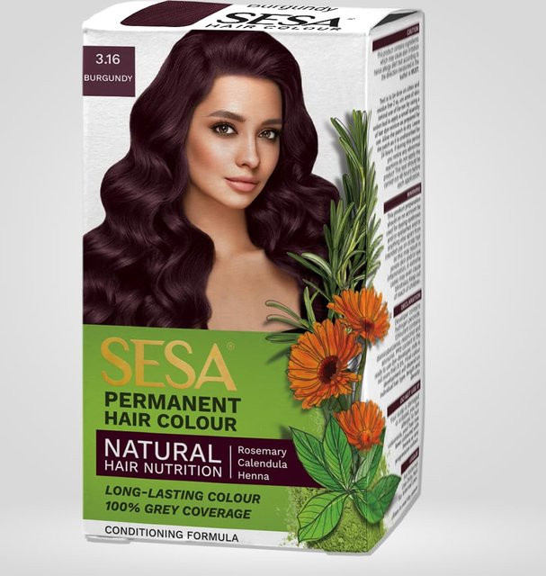 Sesa Burgunder 3.16 Haarfarbe, Unisex - Bild 1