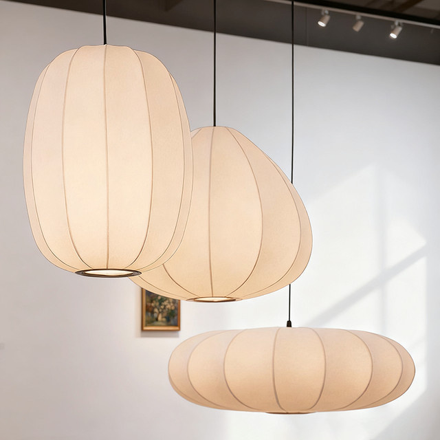VIGOUS Wabi Sabi Pendelleuchte aus Papier in Weiß mit E27 Fassung für Wohnzimmer, Esszimmer und Schlafzimmer - Bild 1