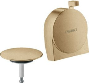 Hansgrohe Fertigmontageset Exafill S Wanneneinlauf mit Ablaufgarnitur und Überlauf in brushed bronze - Bild 1