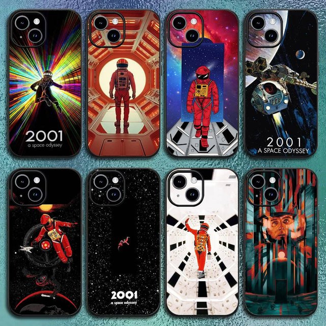 Handyhülle 2001 A Space Odyssey für iPhone 12 bis 16 Pro Max Plus in Schwarz und Multicolour als Softshell-Hülle - Bild 1