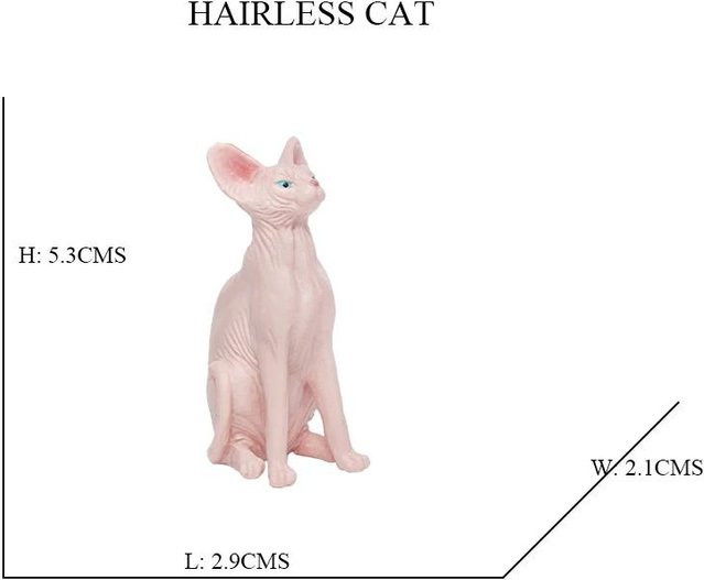 Katzenmodell Spielzeug, Perser Nacktkatze Kätzchen, Actionfigur, ab 6 Jahren - Bild 1