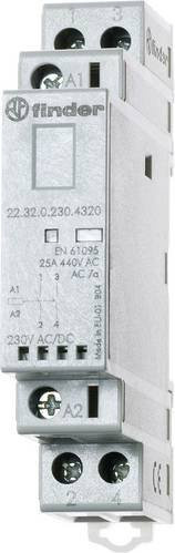 Finder Installationsschütz 22.32.0.012.4320 mit 2 Schließern, 250 V/AC und 440 V/AC, Weiß - Bild 1