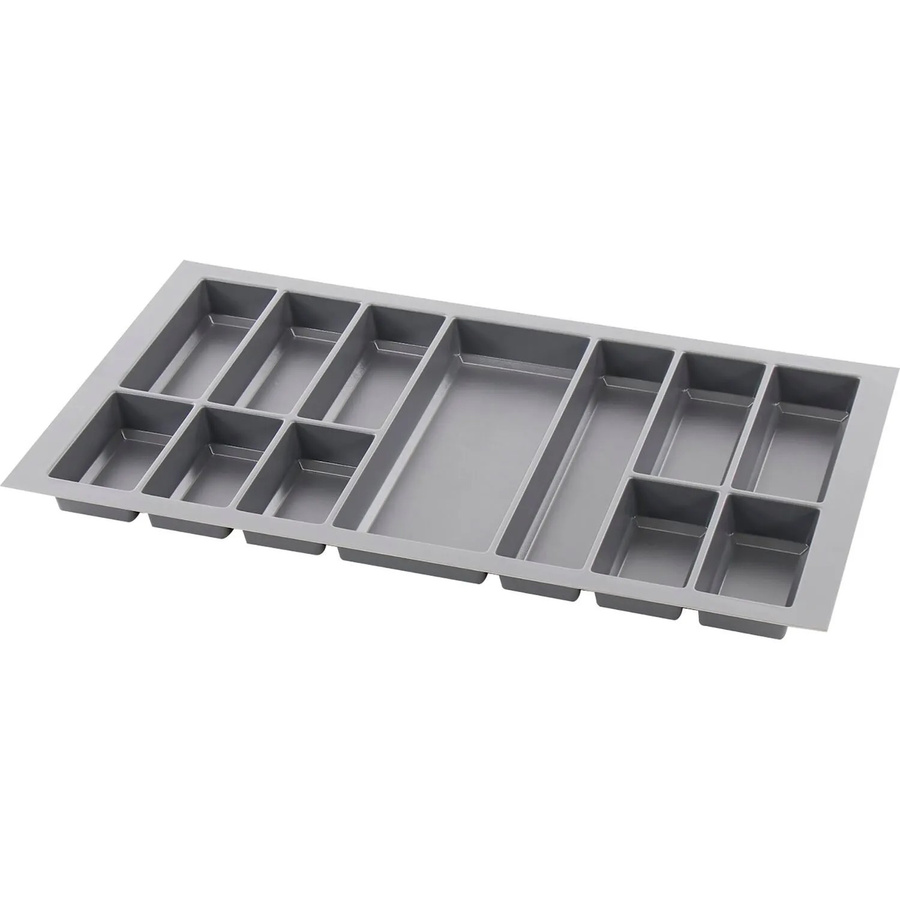 Agoform Besteckeinsatz Classico aus Kunststoff in Schiefergrau, B/T/H: 49,0 x 84,0 x 5,05 cm, kürzbar mit Trennern - Bild 2