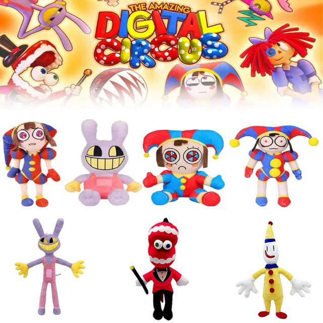 Bandai The Amazing Digital Circus Pomni Jax Plüschtier, Plüsch / Textil - Bild 1