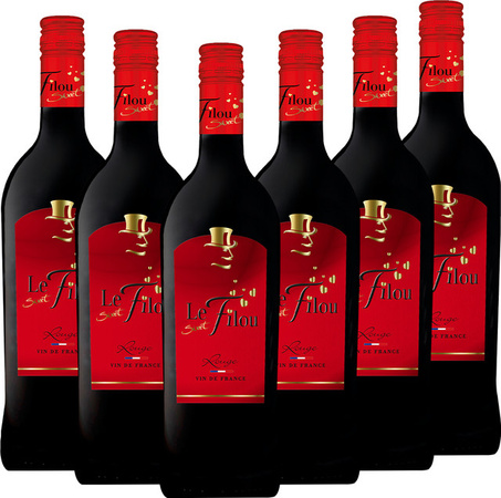 Le Sweet Filou Vin de France Rotwein lieblich 6 x 1,0 l