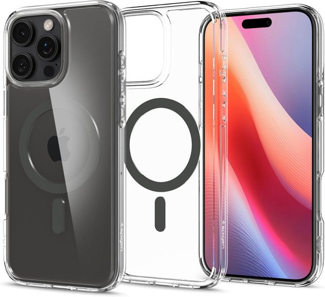 Spigen Ultra Hybrid MagSafe Schutzhülle für Apple iPhone 16 Pro in Schwarz und Transparent - Bild 1