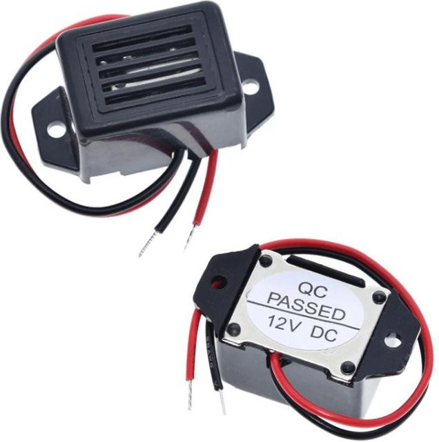 Perfect Style Elektronische Alarmsummer DC 12V mit 85 dB Konstantton in Schwarz - Bild 1