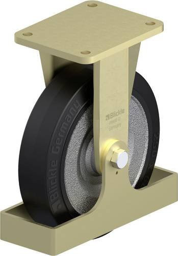 Blickle Schwerlast-Bockrolle BS-SE 250K-FS in Anthrazit, Rad-Durchmesser: 25 cm, Tragfähigkeit: 850 kg - Bild 1