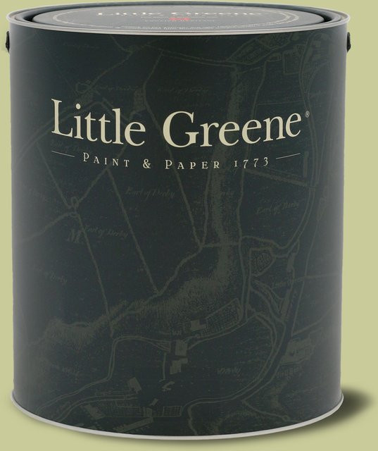 Little Greene Absolute Matt Emulsion Wandfarbe Kitchen Green 85, 2,5 l - Bild 1
