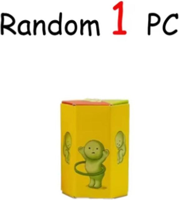 Yiran toy 1 Blindbox Actionfiguren Yoga Schlafzimmer Serie grün nachtleuchtend Puppen ab 3-6 Jahre - Bild 1