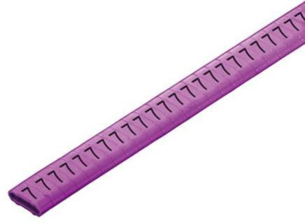 Weidmüller CLI M 2-4 VI/SW 7 CD Kennzeichnungsring in Violett mit Aufdruck 7 und Außendurchmesser-Bereich 10 bis 317 mm - Bild 1