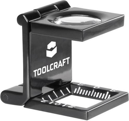 TOOLCRAFT Fadenzähler mit 10-facher Vergrößerung und 14 mm Linsendurchmesser in Schwarz - Bild 1