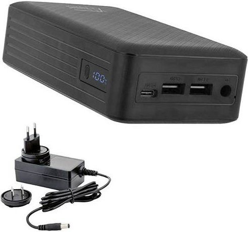 XTPower XT-27000 DC AO PA Powerbank 26800 mAh Li-Ion mit USB-C und DC-Buchse 3,5mm Schwarz - Bild 1