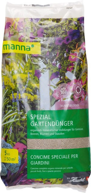Manna Spezial Gartendünger mit NPK 8-2-10, 5 kg - Bild 1