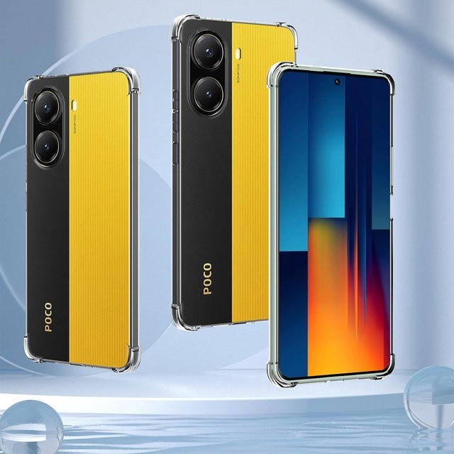 Xiaomi Transparente TPU-Hülle für POCO X7 Pro und POCO X7, stoßfest und vergilbungsfrei - Bild 1