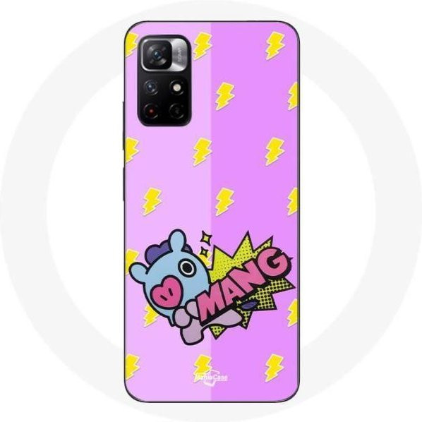 MANIACASE Handyhülle für Redmi Note 11 5G BTS MANG J-Hope in Weiß und Lila - Bild 1