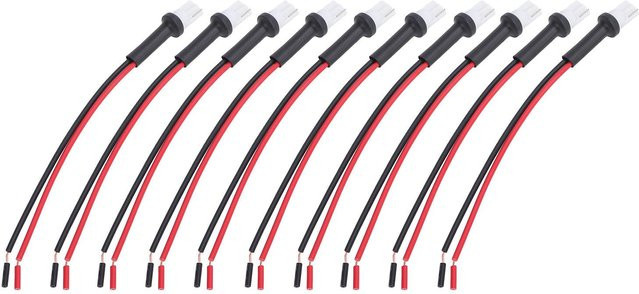 GoolRC 10 Stück T10 Stecker mit Verlängerungskabel für Blinker, Bremslichter, Rückleuchten und Tagfahrlichter in Schwarz - Bild 1