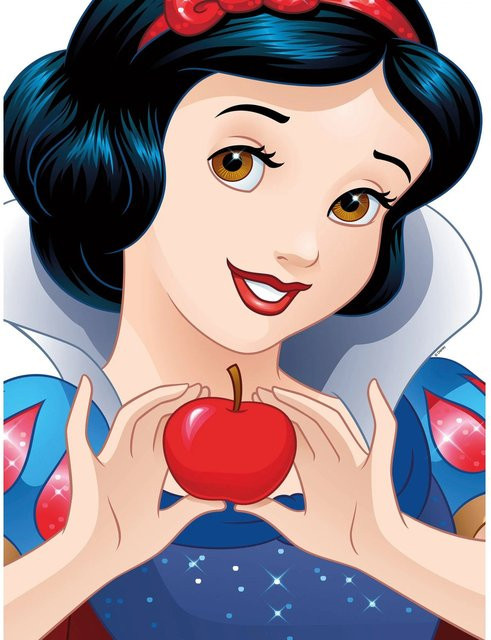 Komar Wandbild Snow White Portrait aus Papier, bunt, B/H: 30 x 40 cm - Bild 1