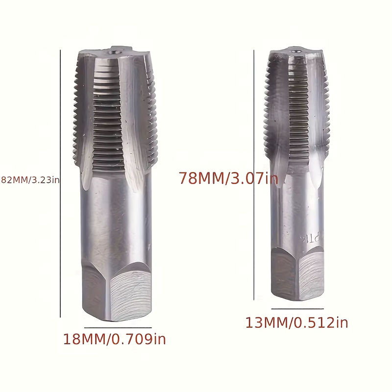 ZUOMU HSS Gewindebohrer und Schneideisen Set für Metall und Schrauben, 2er Set in 1/2 und 3/4 Zoll - Bild 2