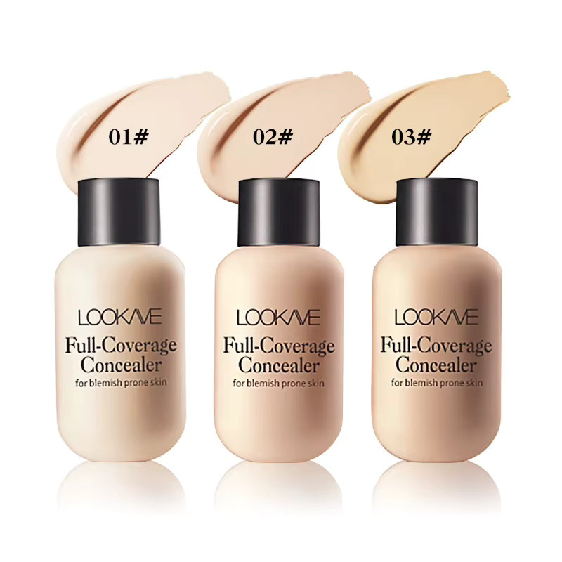 Volle Abdeckung Concealer Creme, 12 ml, 01#, Feuchtigkeitsspendend - Bild 4
