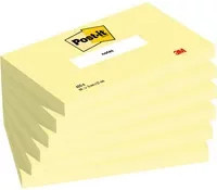 Post-it Haftnotizen Notes Gelb, 6er Pack, B/H: 7,6 x 7,6 cm - Bild 1