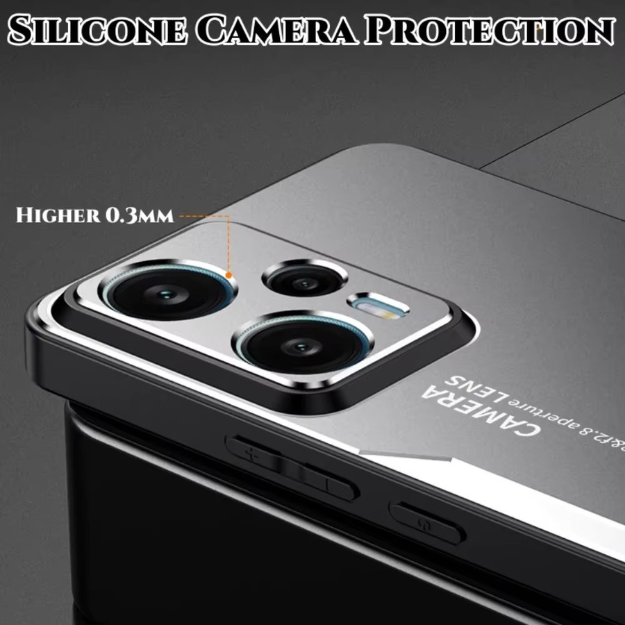 Stoßfeste Metall-Schutzhülle für Xiaomi POCO X8 X7 M8 M7 F7 F8 Ultra X6 F6 F5 X5 X3 F4 X4 GT F3 M5S C65 M3 M4 M6 Pro Max in Schwarz und Rot - Bild 3