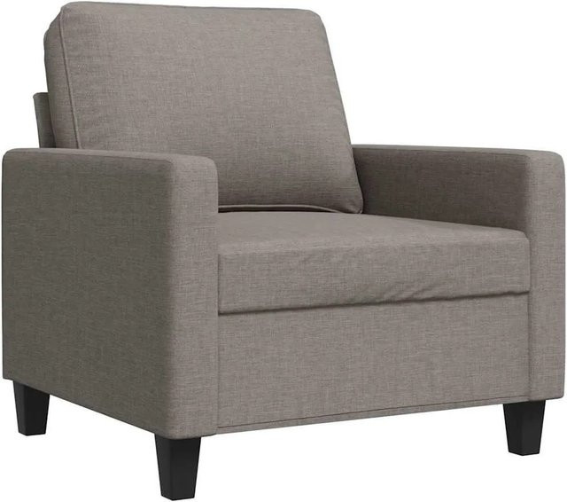 vidaXL Sessel in Beige mit Stoffbezug und Metallgestell - Bild 1