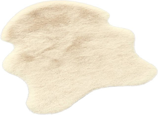 Fellimitat Moya in Beige aus Kunstkaninchenfell, waschbar, B/L: 40 x 57 cm - Bild 1