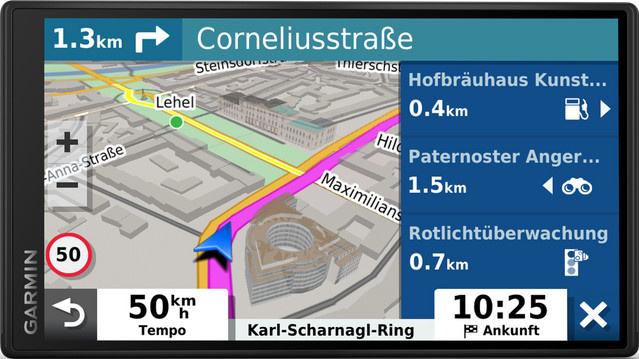 Garmin DriveSmart 55 EU MT-D Navigationsgerät in Schwarz mit Wi-Fi, Bluetooth und GPS - Bild 1