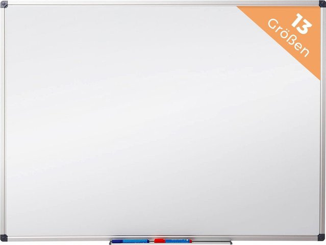 Master of Boards Whiteboard in Weiß mit Aluminiumrahmen und speziallackierter Oberfläche - Bild 1