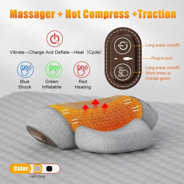 Binchi Health Technology Nackenmassagekissen, grau - Bild 1