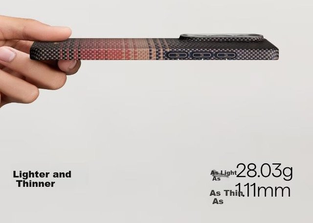 PITAKA Magnetische Kevlar-Aramid Schutzhülle für Samsung Galaxy S26 Ultra in Multicolour mit Karbonfaser-Textur und neuen Shortcut-Tasten - Bild 1