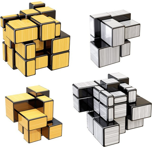 Sengso Magic Cube, Puzzle, Goldsilber - Bild 1
