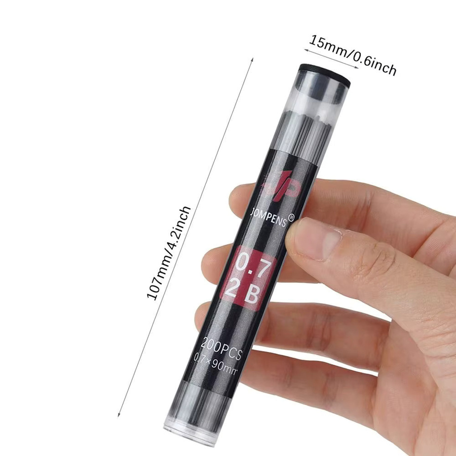 Bunte 2B Druckbleistift Minen Refills für Kunst und Zeichnungen in verschiedenen Stärken (0,5 mm bis 2,0 mm) Multicolor - Bild 4