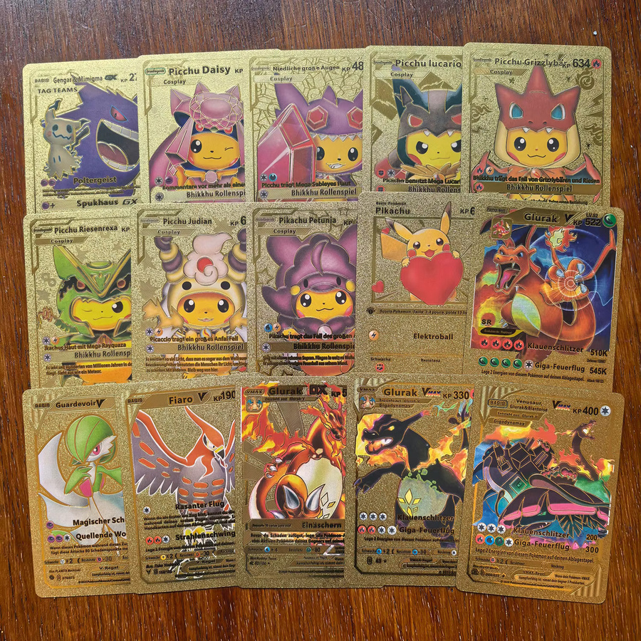Potdemiel Pokémon Goldene Plastikkarten, 55-teiliges Set, Deutsch - Bild 2
