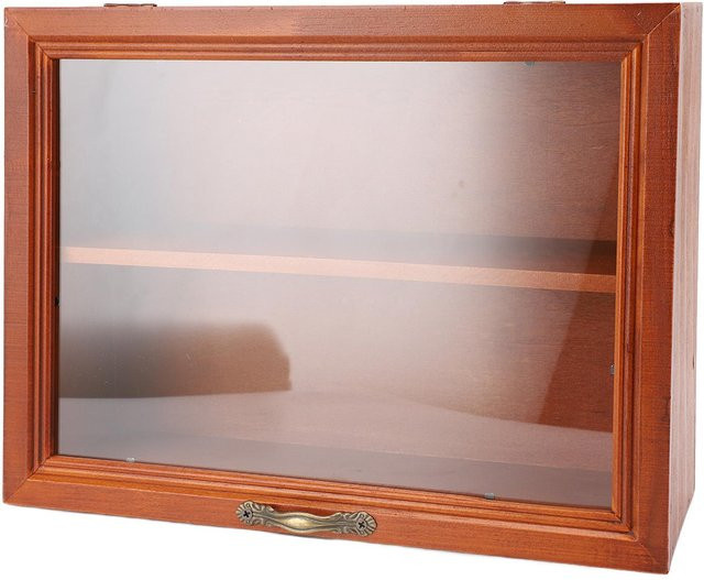 CosyHome Holz Schreibtisch Organizer und freistehende Vitrine für Mini-Figuren - Bild 1
