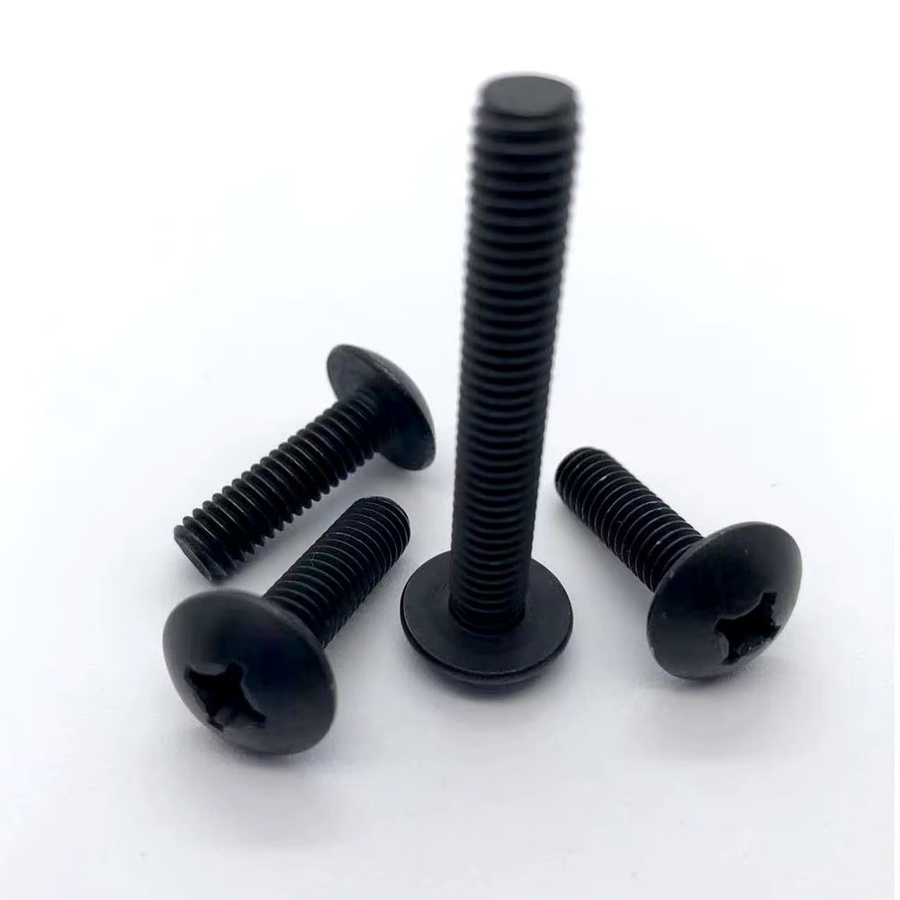 TINGGOO Kreuzschlitz Truss Kopfschrauben aus 304 Edelstahl in Schwarz, JISB1111T M2 bis M6 - Bild 3
