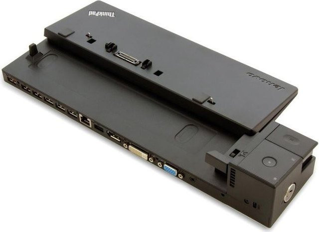 Lenovo ThinkPad Pro Docking Station Schwarz mit USB-A und DisplayPort (40A10065EU) - Bild 1