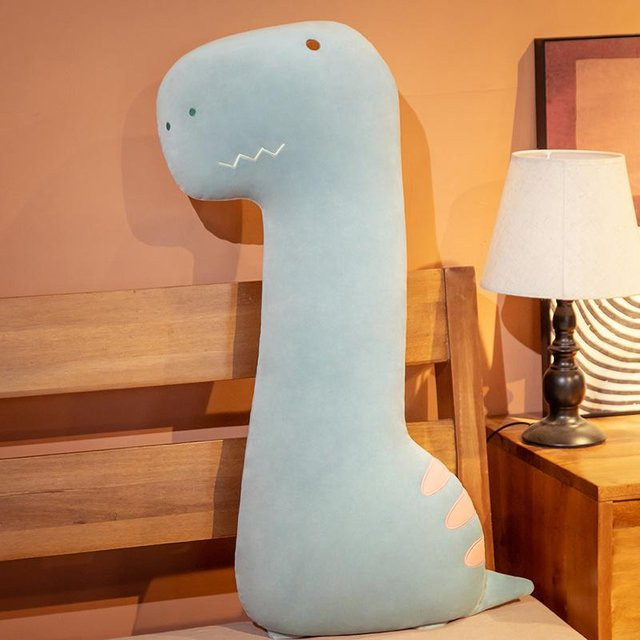 Kidsly Dinosaurier Krokodil Fuchs Plüsch Spielzeug, Blau, 80cm - Bild 1