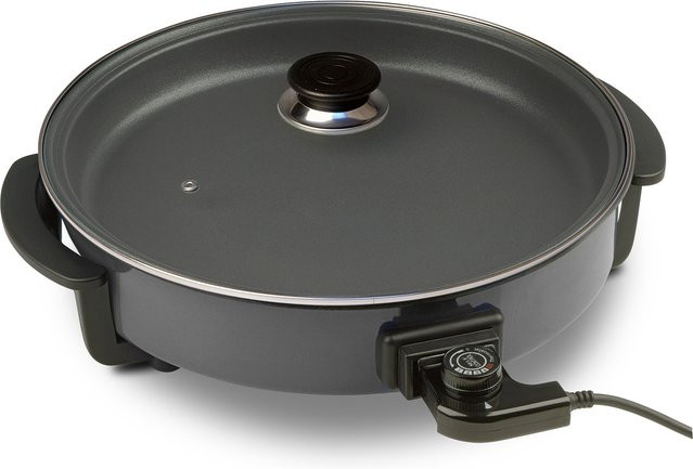 Silva Homeline Party- und Pizzapfanne in Schwarz mit 1500 W und Ø 32 cm - Bild 1