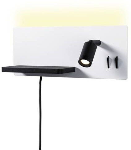 Paulmann Serra 71103 LED Wandleuchte dimmbar, Weiß und Schwarz matt - Bild 1