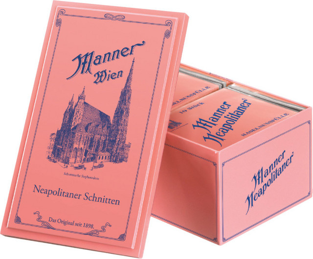 Manner Schnitten Original Neapolitaner Nostalgiedose 8 x 75 g - Bild 1