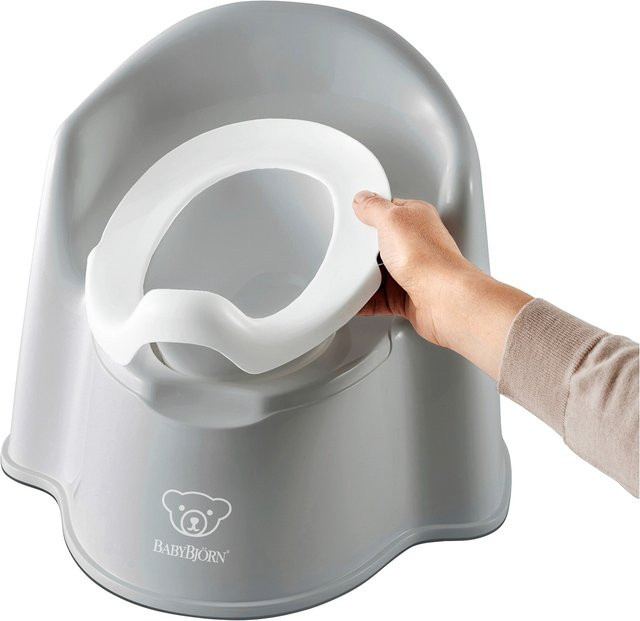 BabyBjörn Töpfchen mit Rückenlehne in Grau - Bild 1