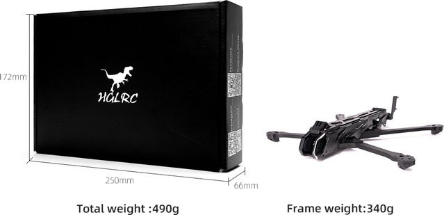 HGLRC Nblade Pro 7-Zoll FPV-Rahmen, Dual-Use für Freestyle und Cinematic - Bild 1