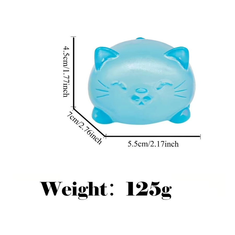 CHUTAI Mini Süße Katzen-Maltose-Squishy-Spielzeuge, Stressabbau-Bälle - Bild 2